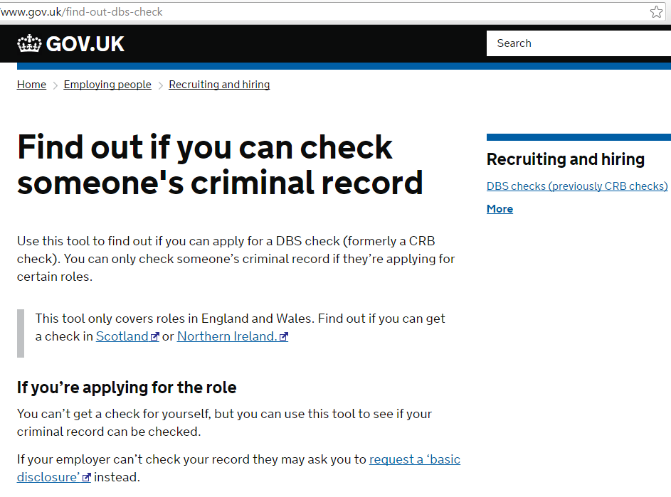 Practical Guidance Carrying Out Criminal Record Checks Recruit A